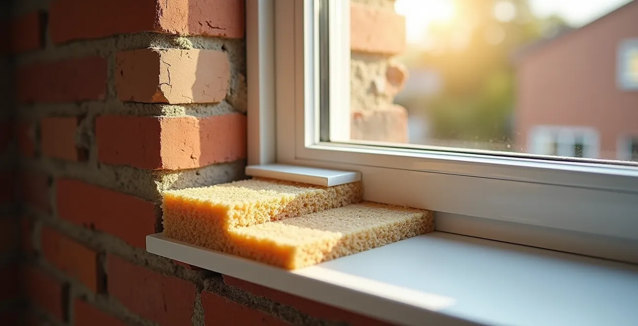 Coupe transversale d'un immeuble montrant les différences d'isolation acoustique entre étages