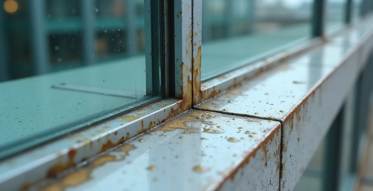 Inspection détaillée d'un mur-rideau d'un immeuble de condos à Montréal