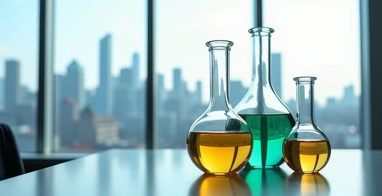 Représentation visuelle du rééquilibrage entre comptes CELI, REER et non-enregistré avec des vases communicants métaphoriques